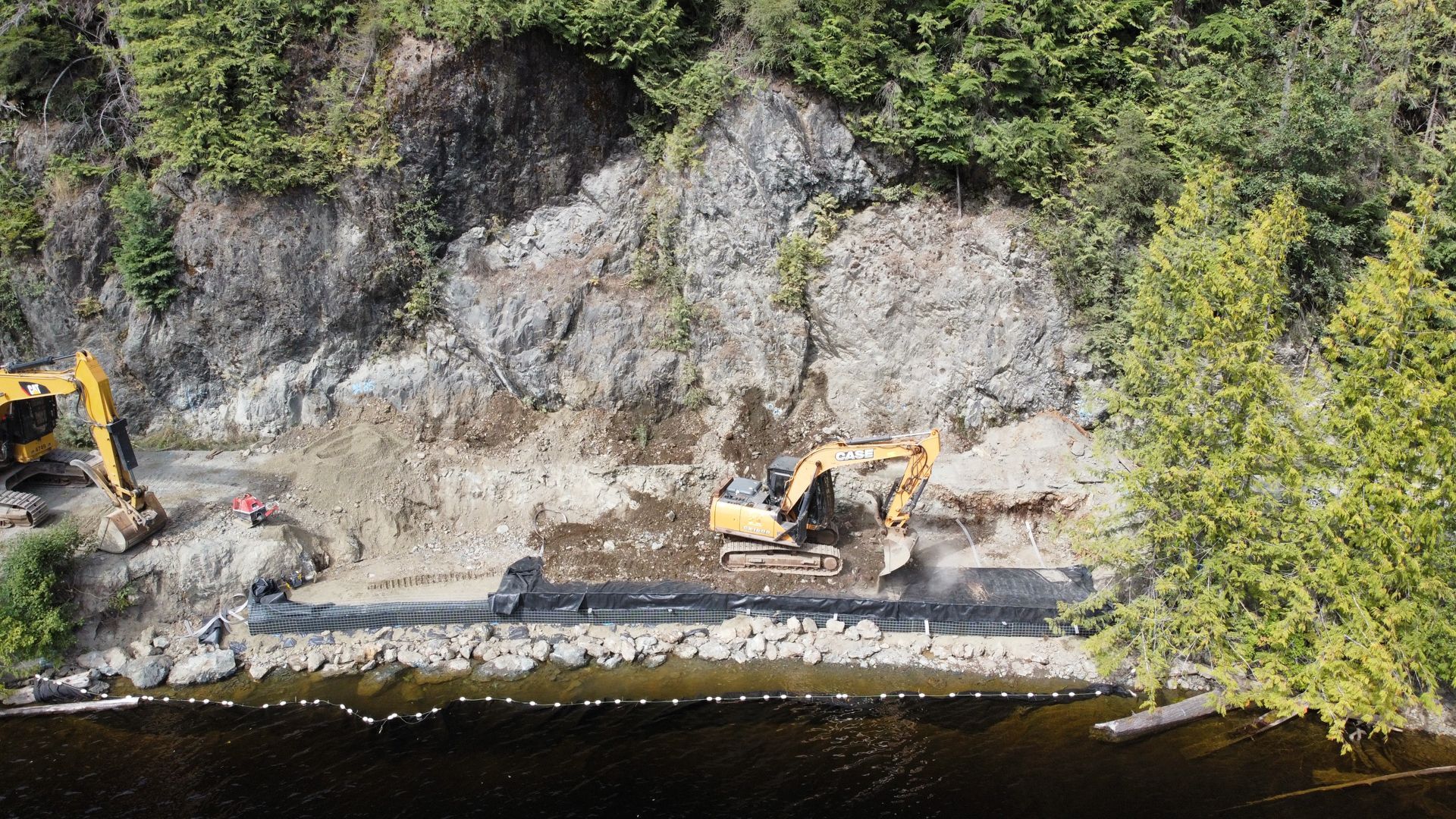 GRS Wall Construction Control - Port McNeill, BC